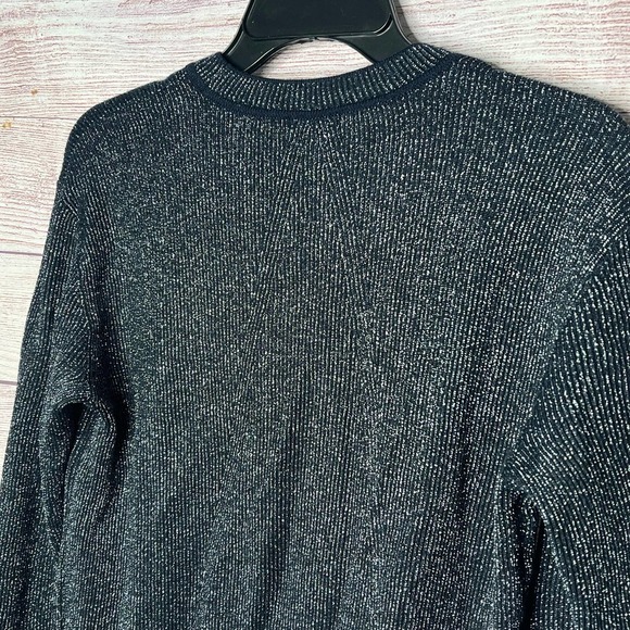 Rag & Bone Metallic Merino Wool Crewneck Lightweight Sweater Small - Picture 7 of 12